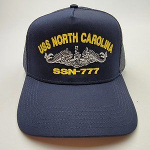 USS NORTH CAROLINA SSN-777 Direct Embroidered Baseball Hat